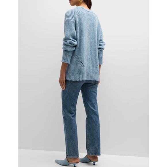 ATM Anthony Thomas Melillo Merino Wool Alpaca Blend Oversize Sweater Chunky Knit - Picture 15 of 16